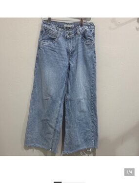 Levi's Light Blue Wide-Leg High-Rise Jeans